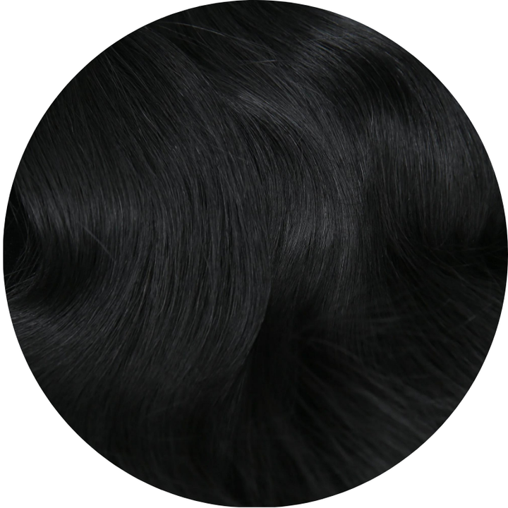 #1 Jet Black Seamless Tape In Hair Extensions