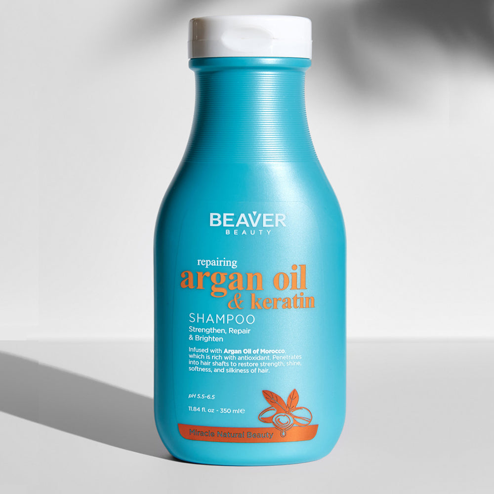 Beaver Argan Oil Keratin Repairing Shampoo 60ml