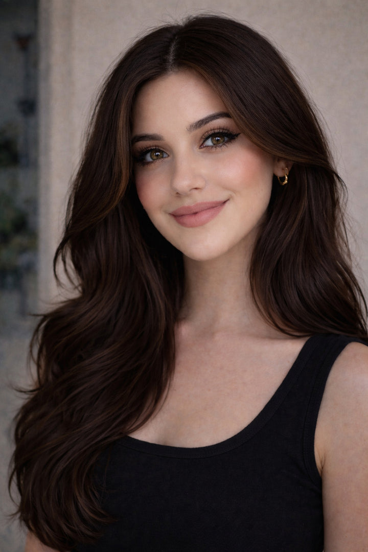 #2 Dark Brown V-Light Hair Extensions