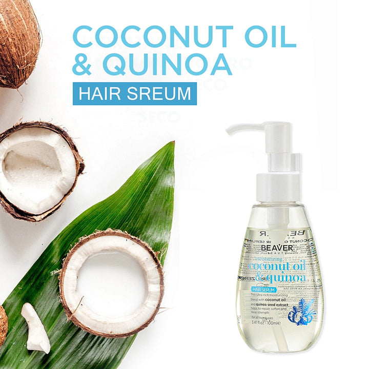 Beaver Coconut Oil And Quinoa Moisturising Hair Serum