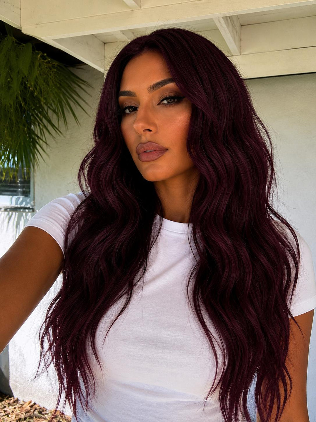 #530 Red Wine Tape Weft Hair Extensions