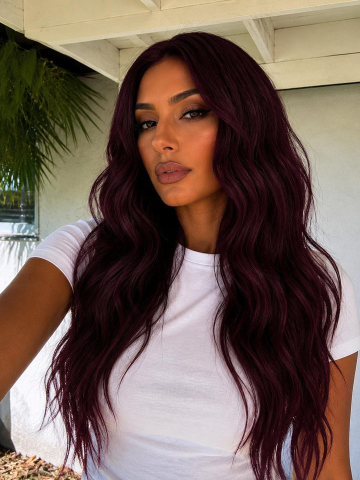 #530 Red Wine Tape Weft Hair Extensions