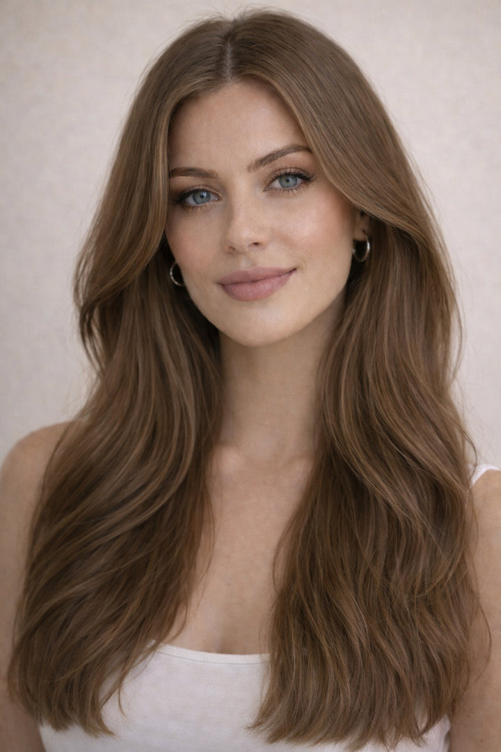 #6A Chestnut Brown 6D Hair Extensions