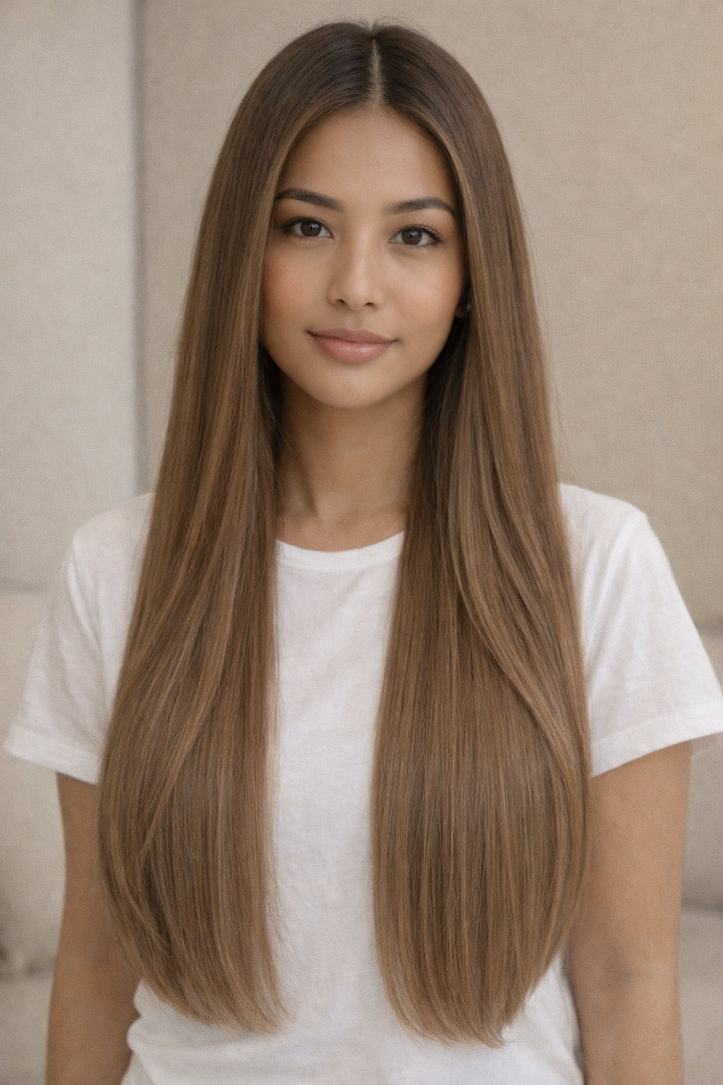 #8 Ash Brown V-Light Hair Extensions
