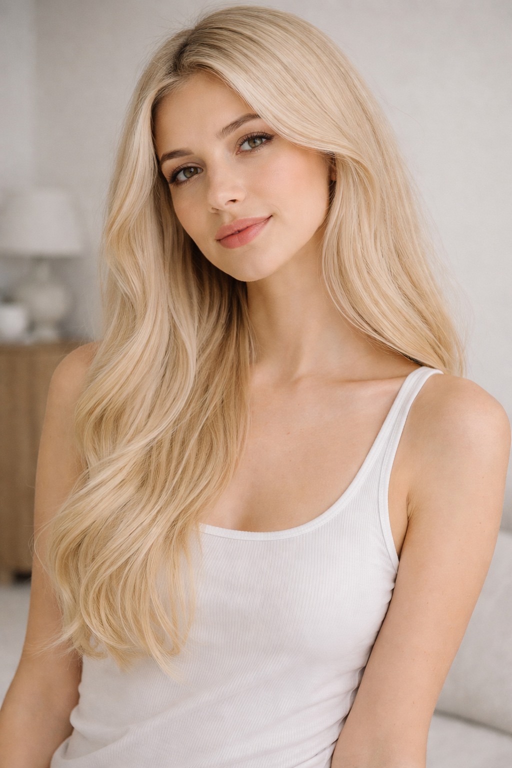 #Buttery Blonde V-Light Hair Extensions