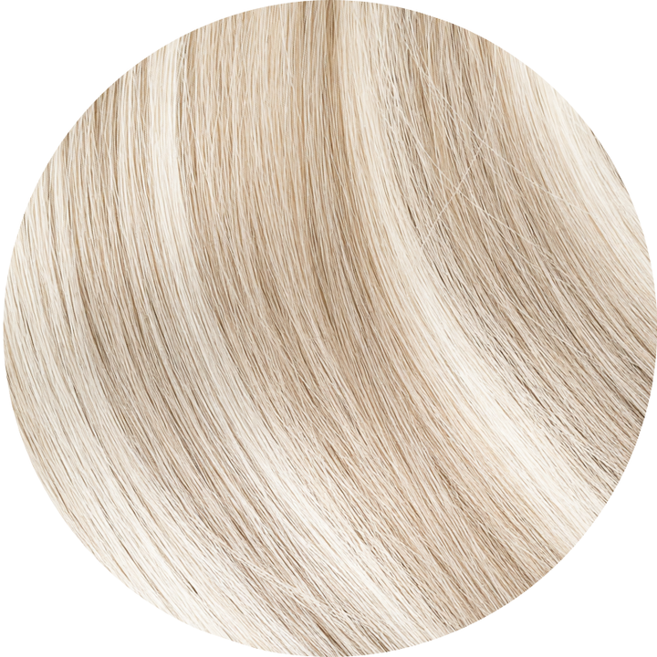 #Ash Blonde Highlights Tape Weft Hair Extensions