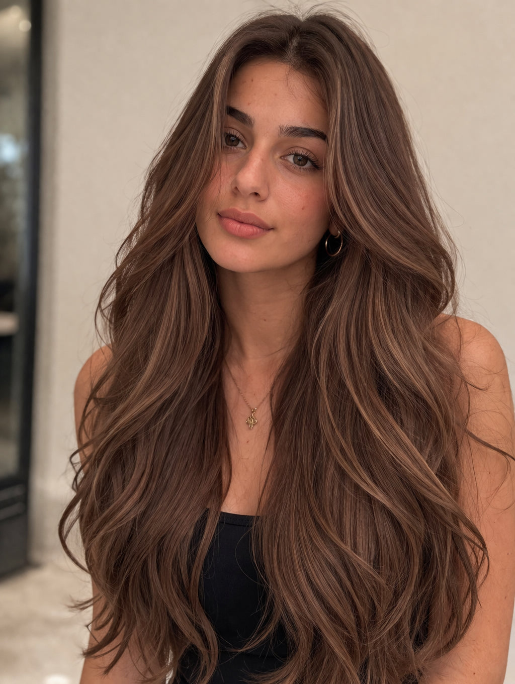#Espresso V-Light Hair Extensions