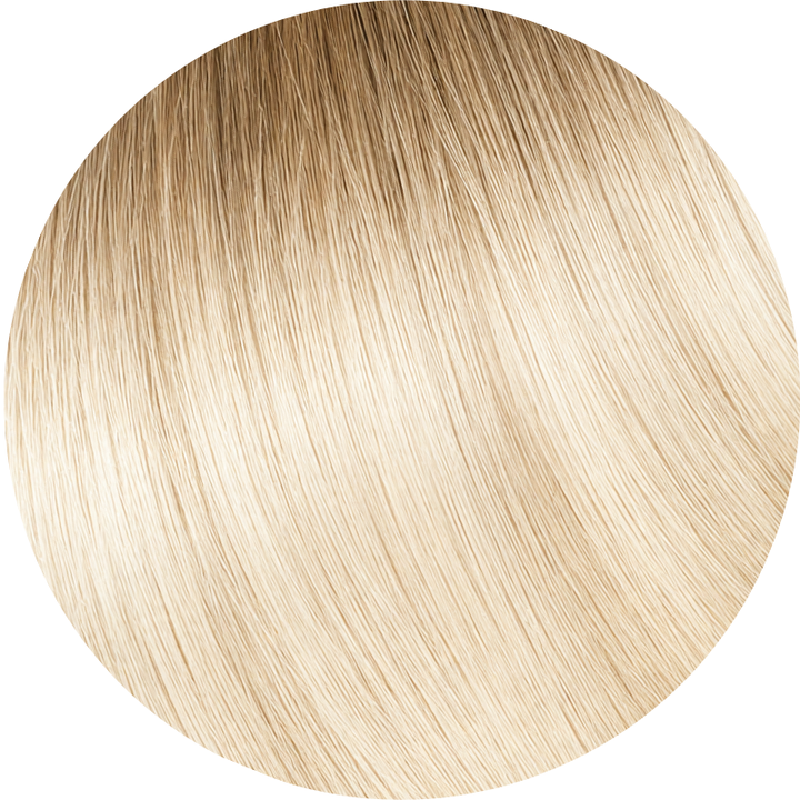 #Rooted Ash Blonde Tape Weft Hair Extensions