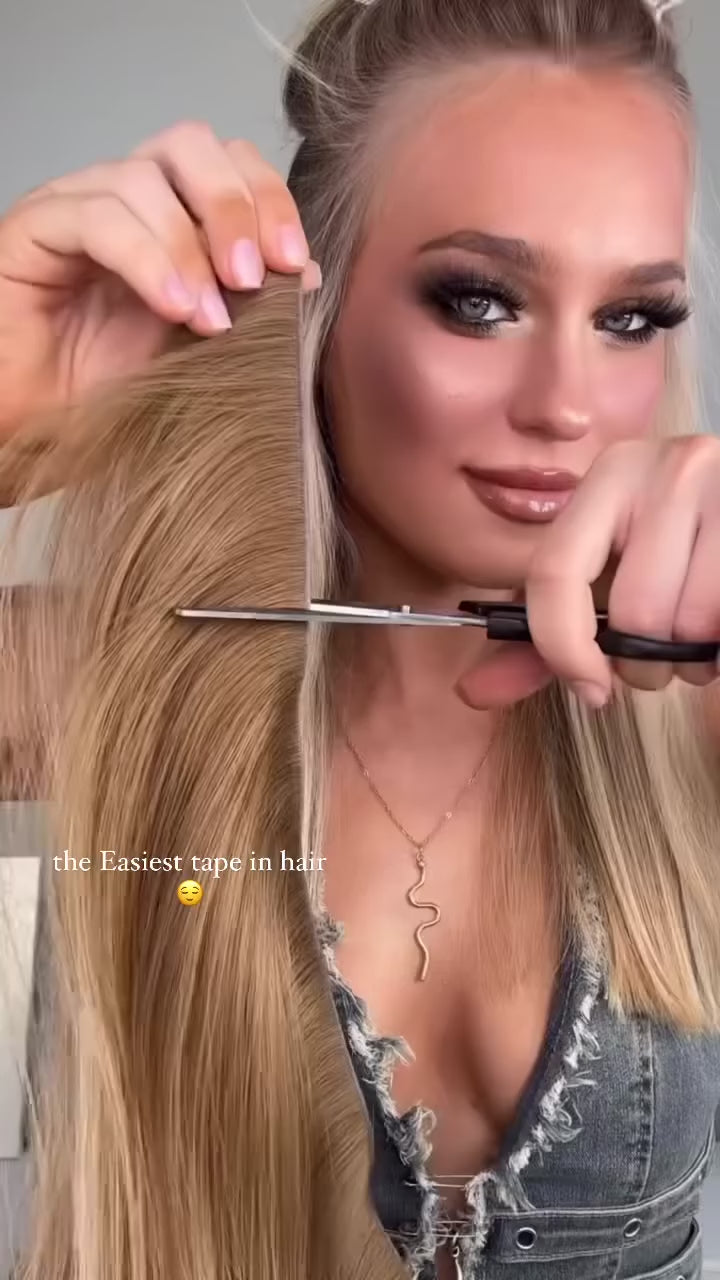 #1 Jet Black Tape Weft Hair Extensions